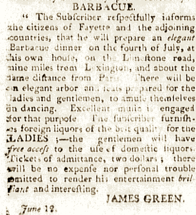 Ad from a Lexington, KY, newspaper, reprinted in the Dartmouth Gazette, July 12, 1815